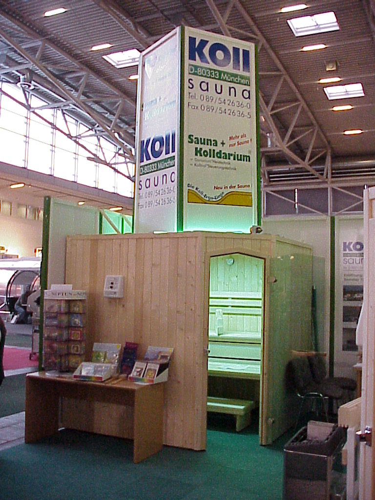 Koll Saunabau der Saunahersteller auf der neuen Messe M�nchen