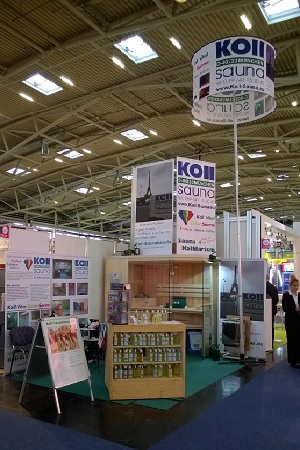 Heim und Handwerk Mnchen 2014 Messestand Koll-Saunabau