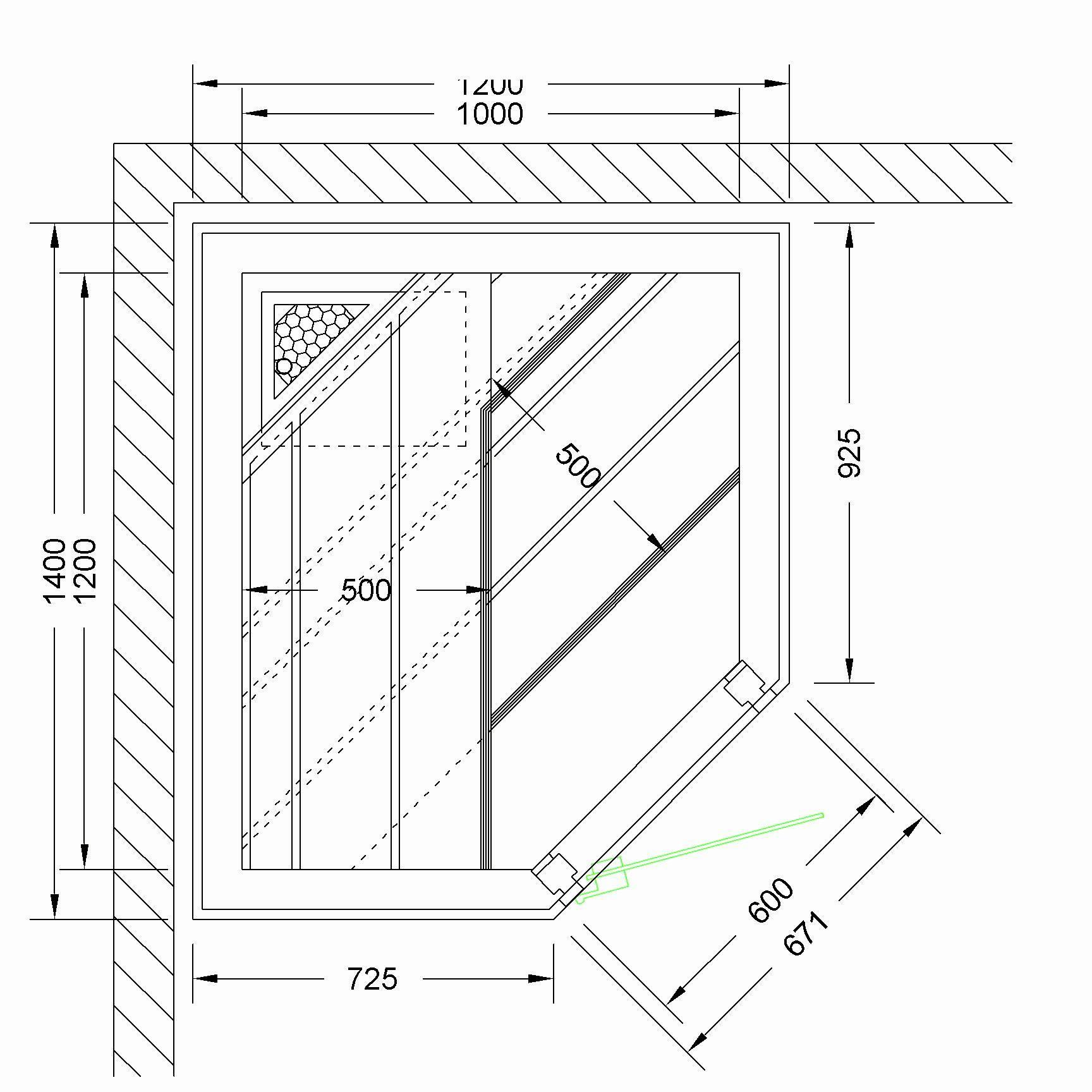 Koll Bad Sauna Grundriss 120x140x200