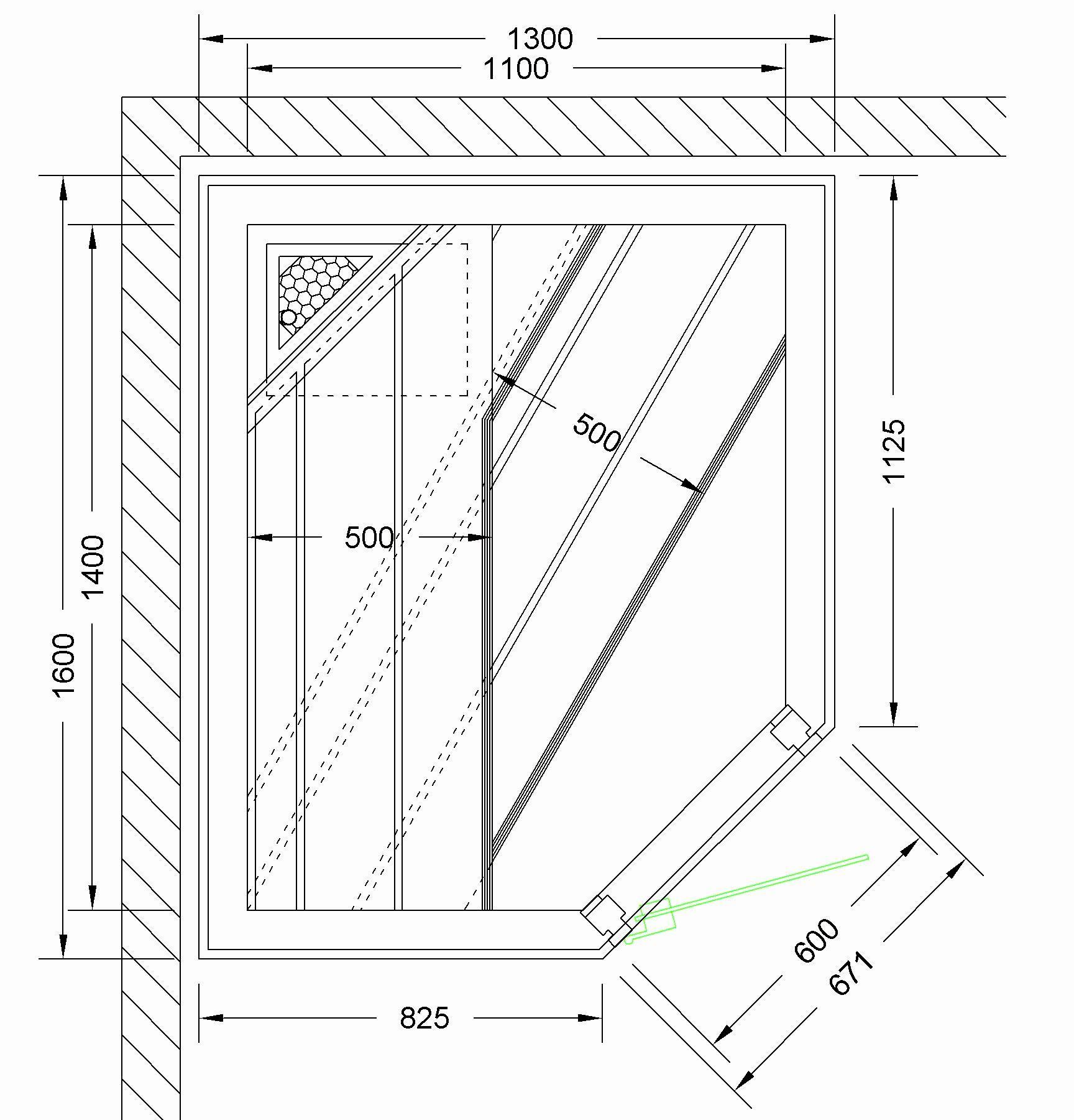 Koll Bad Sauna Grundriss 130x160x200