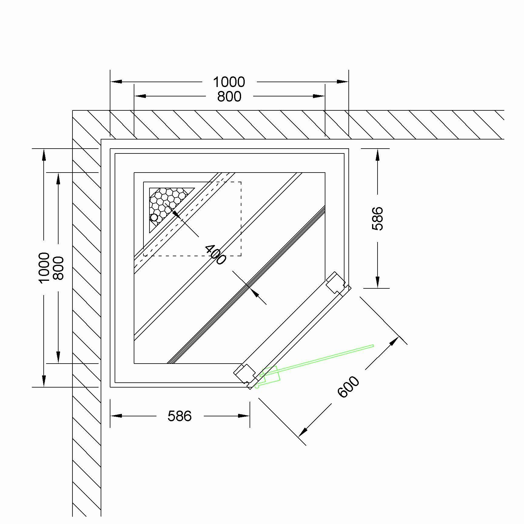 Koll Bad Sauna Grundriss 100x100x200